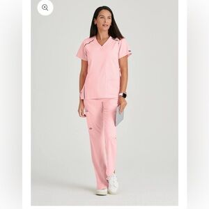 Grey’s Anatomy Impact - Rosey Coral Top - medium Pants - small petite